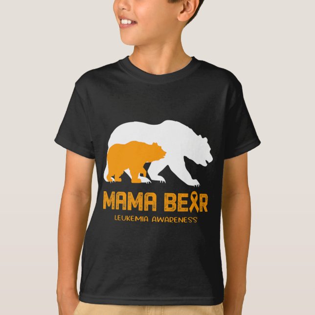 Camiseta Mama Osea LEUKEMIA Sensibilización Para Las Mujere (Anverso)