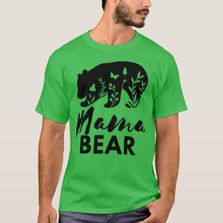 Camiseta Mama Oso Con Flores 1