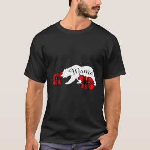 Camiseta Mamá oso Dos Cubs Navidades De Mamá Pajama