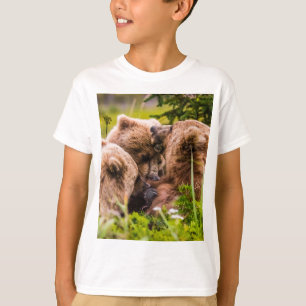 Camiseta Mamá oso enfermería sus dos cobs, el lago Clark Na