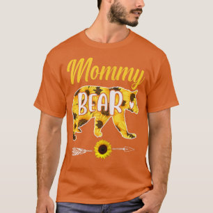 Camiseta Mamá oso girasol madre familia padre