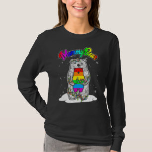 Camiseta Mamá oso, mamá osa el oso arcoiris del día de la m