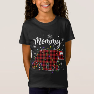 Camiseta Mamá Oso Navidades De Mama Rojo Encendido Búfalo