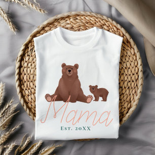 Camiseta Mama Oso y Madre Cuta de Bebé