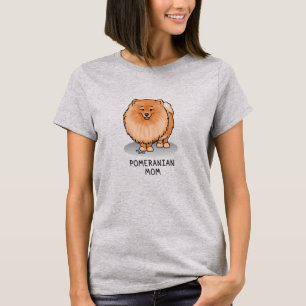 Camiseta Mamá panomana Pom Mom (naranja roja)