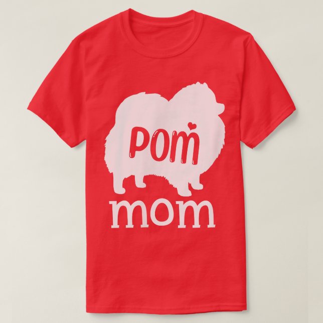 Camiseta Mamá panomermana obsequia a perro panomerano (Diseño del anverso)
