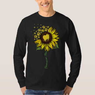 Camiseta Mamá panomermana Sunflower Pomeranian Dog Mamá