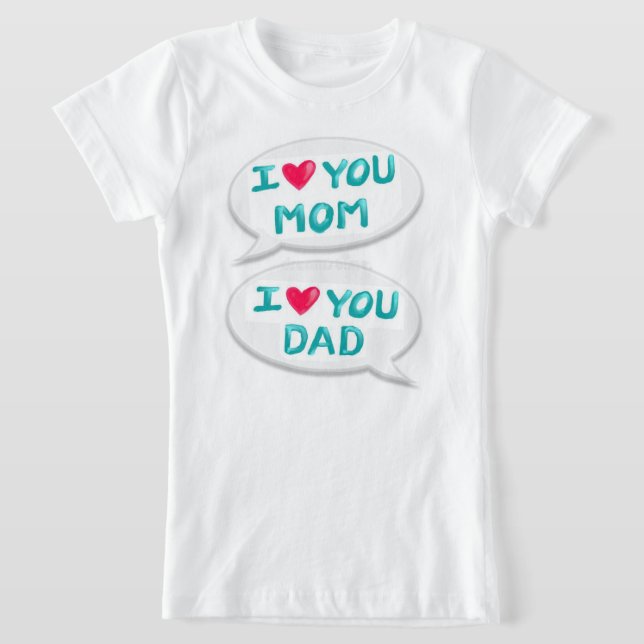 Camiseta mamá papá ama a T Shirt (Distribución)