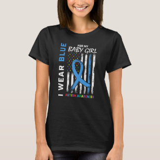 Camiseta Mamá Papá Azul Para Mi Niña Hija Conciencia Del Au