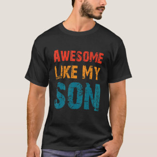 Camiseta Mamá papá cita alucinante como mi hijo feliz D de