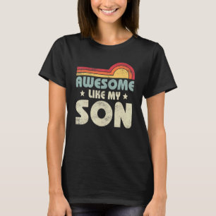 Camiseta Mamá papá cita alucinante como mi hijo feliz D de