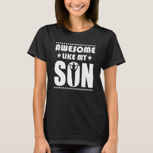 Camiseta Mamá papá cita alucinante como mi hijo feliz D de 