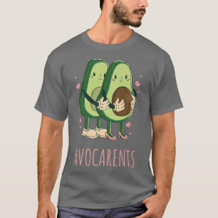 Camiseta Mama Papa evita a los dulces padres Aguacate