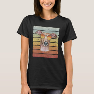 Camiseta Mamá Papá Galgo Italiano Atardecer Retro Vintage