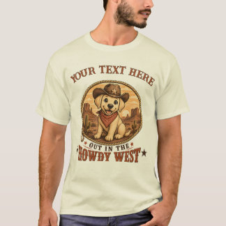 Camiseta Mamá Papá Labrador Vaquero Perro Personalizado