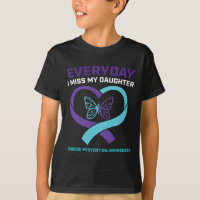 Mamá papá Miss Hija Prevención de Conciencia Suici