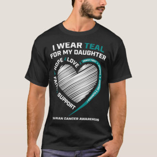 Camiseta Mamá Papá Que Llevo Verde azulado Para Mi Hija Cán