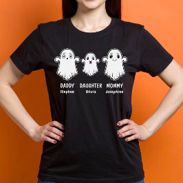 Camiseta Mamá Papi Hija 3 Persona Familia Fantasma