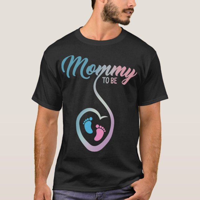 Camiseta Mamá para estar embarazada Invitación abuelita enf (Anverso)