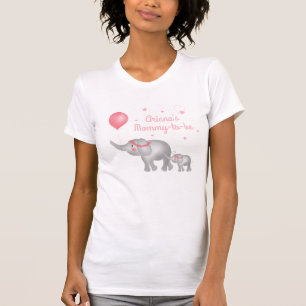 Camiseta Mamá Para Ser Elefante Mamá Y Niña Baby Shower