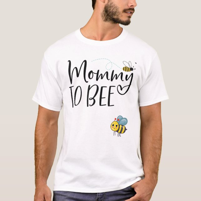 Camiseta Mamá para ser feliz primavera Bumblebee Día de la  (Anverso)