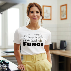Camiseta Mamá Para Ser La Pequeña Baby Shower De Hongos