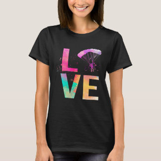 Camiseta Mamá Paracaidista Colorida Paracaidismo