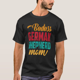 Camiseta Mamá Pastor Alemán Dueña de Perro Mascota Retro Pa