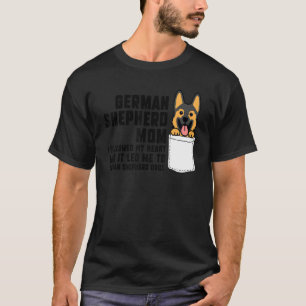 Camiseta Mamá pastora alemana que seguí a mi Mascota de per