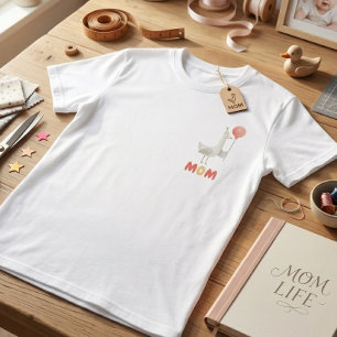 Camiseta Mamá Pato Loco Cumpleaños Rosa Fiesta Regalo para
