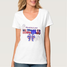 Mamá Patriótica Americana Rojo Blanco y Azul