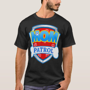 Camiseta Mamá Patrulla Perro Mamá Papá Divertido Regalo 
