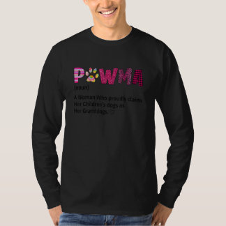 Camiseta Mamá Pawma Adorable Afirma Que Los Perros De Sus H