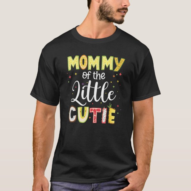 Camiseta Mamá Pequeña Corbata Familia Fruta De Verano D (Anverso)