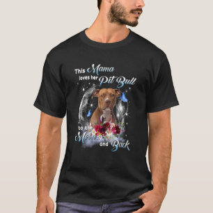 Camiseta Mamá perra Pitbull Dueña Perra Mamá Feliz día de l