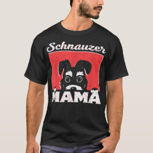 Camiseta Mamá Perrito Esposa Dueño de Perro Schnauzer Minia