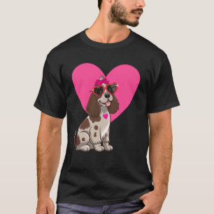 Camiseta Mamá Perro Cocker Spaniel Inglés Día de San Valent