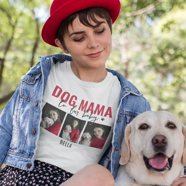 Camiseta Mama Perro | Collage de 3 Fotos (Subido por el creador)