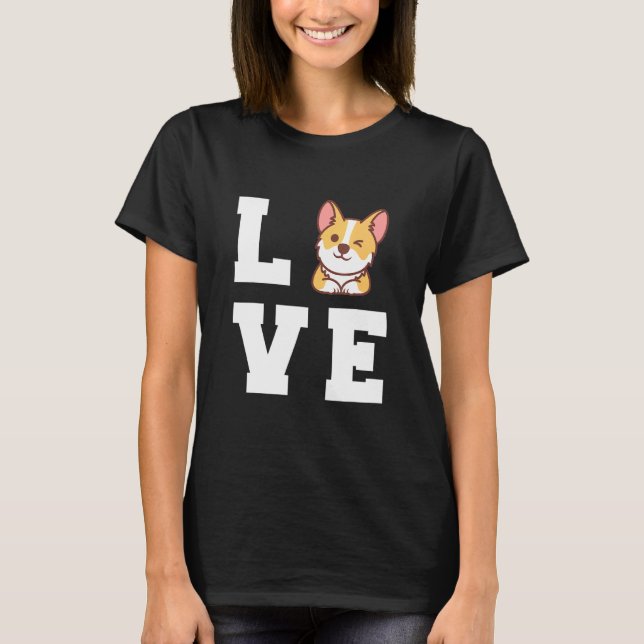 Camiseta Mamá Perro Corgi Corgi Amor (Anverso)