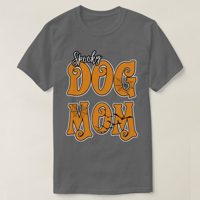 Camiseta mamá perro de halloween 2 (Diseño del anverso)