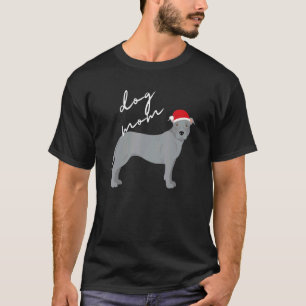 Camiseta Mamá Perro de Térrier Pit Bull Americano Gris Dive