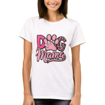 Mamá Perro Estampado de Pata Rosa y Leopardo Lindo