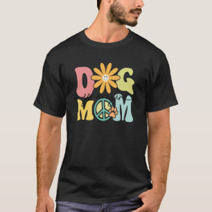 Camiseta Mamá Perro Groovy Schnauzer Mujeres Mascota
