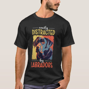 Camiseta Mamá perro labrador retriever lab negro