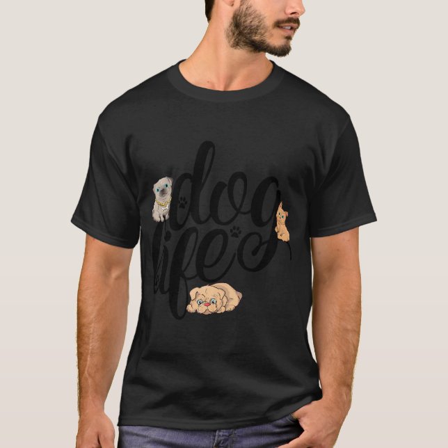 Camiseta Mamá Perro Mamá Perro Divertida (Anverso)
