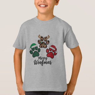 Camiseta Mamá Perro Navidad Feliz Woofmas Amante de los Per
