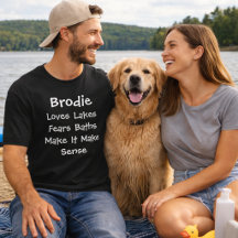 Mamá Perro Personalizada Papá Ama El Lago Teme Bañ
