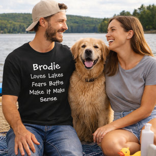 Camiseta Mamá Perro Personalizada Papá Ama El Lago Teme Bañ
