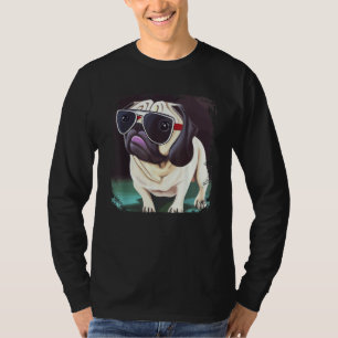 Camiseta Mamá Perro Pug Papá Lindo & Gráfico Pug