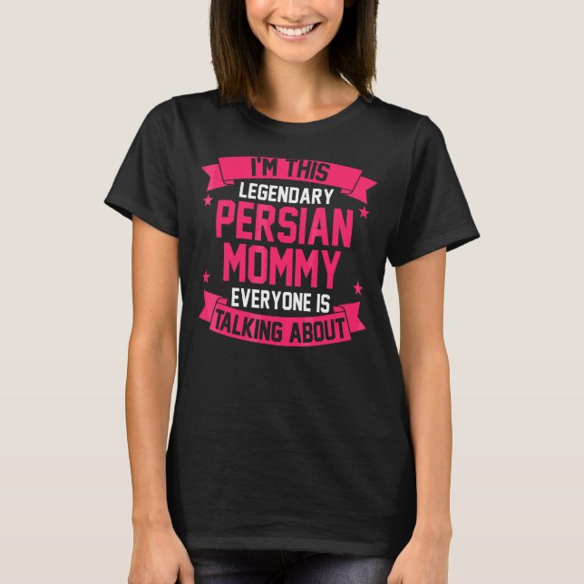 Camiseta Mamá persa (Anverso)